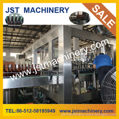 Three in One Automatic Glass Bottle Beer Filling Machine for 3000 Bottles Per Hour